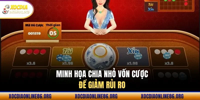 minh hoa chia nho von cuoc de giam rui ro Minh họa chia nhỏ vốn cược để giảm rủi ro