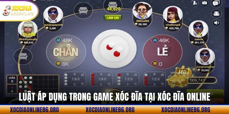 Luật áp dụng trong game Xóc Đĩa tại Xóc đĩa online