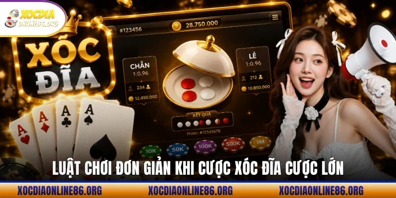 luat choi don gian khi cuoc xoc dia cuoc lon Luật chơi đơn giản khi cược xóc đĩa cược lớn