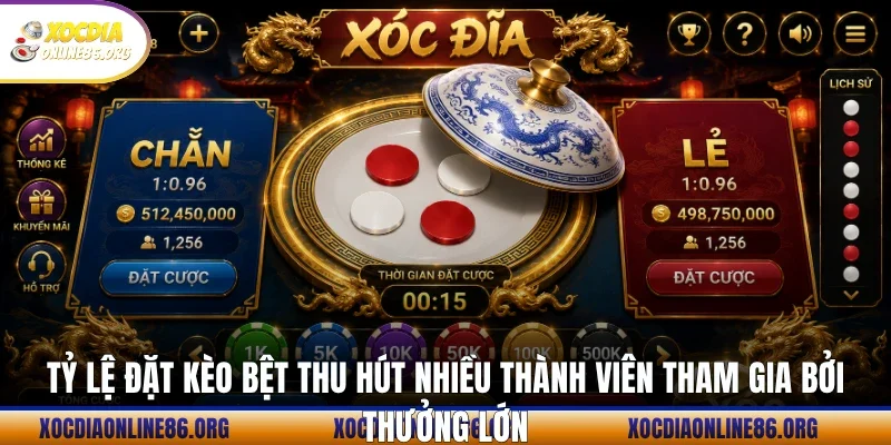 ty le dat keo bet thu hut nhieu thanh vien tham gia boi thuong lon Tỷ lệ đặt kèo bệt thu hút nhiều thành viên tham gia bởi thưởng lớn
